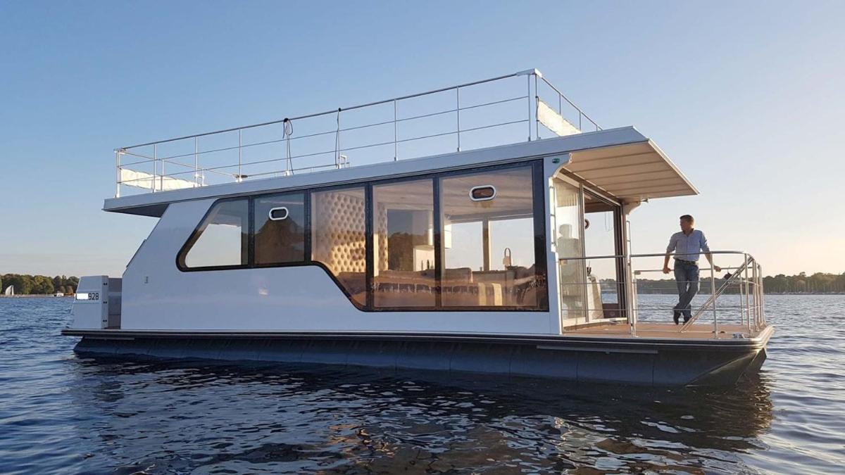 Appartamento Sunrise Houseboat Świnoujście Esterno foto
